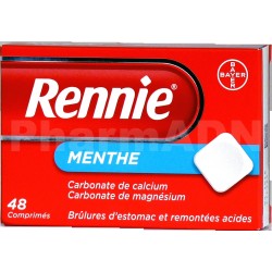 RENNIE MENTHE 48 COMPRIMES