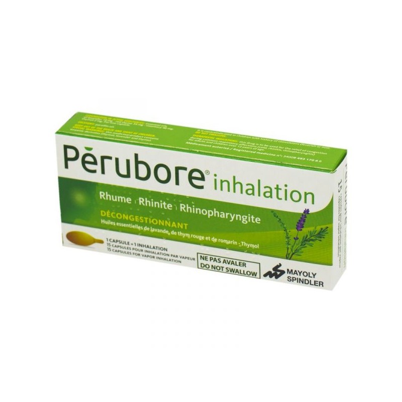 Pérubore inhalation, 15 capsules - inhalation rhume