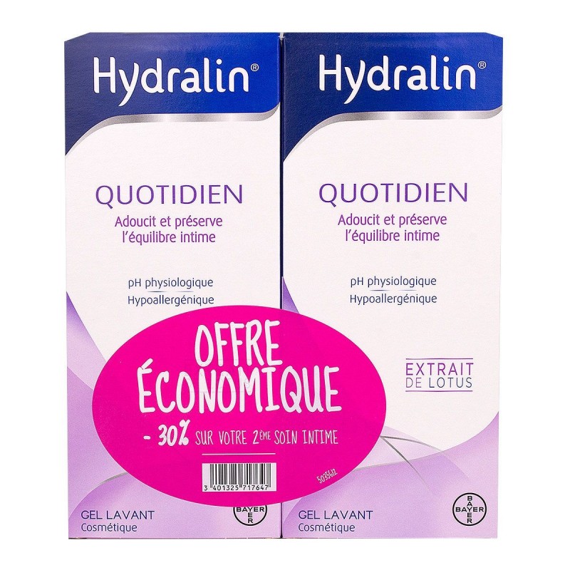 Hydralin Quotidien Gel lavant 2 x 400 ml