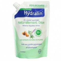 Hydralin gel lavant quotidien naturellement doux éco-recharge 400 ml