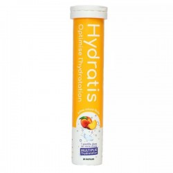 HYDRATIS Pèche 20 pastilles effervescente pour une hydratation maximale