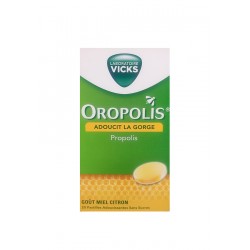 Oropolis miel citron 20 pastilles adoucissantes sans sucres contre le mal de gorge