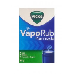 VICKS VAPOrub pommade 100gr décongestionnant des bronches en cas de rhumes