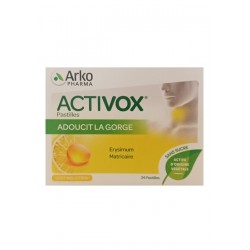 ACTIVOX Pastilles miel citron boite de 24 adoucit la gorge