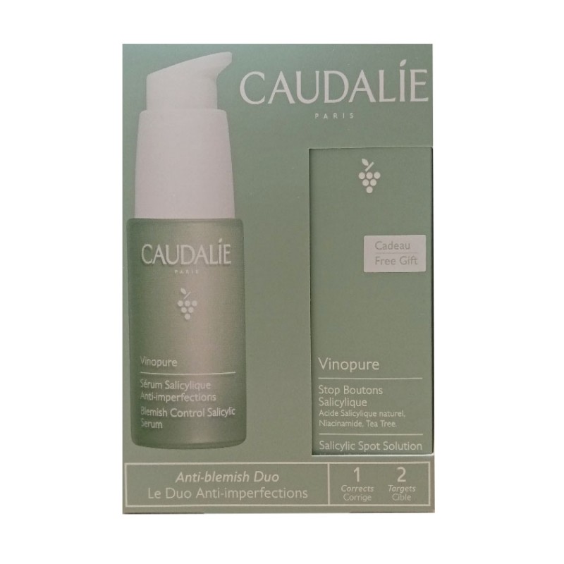 Caudalie duo anti imperfections sérum + stop boutons offert