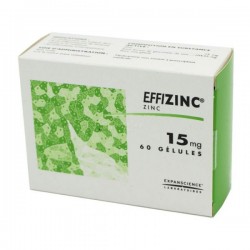 EFFIZINC 15MG 60 GELULES