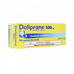DOLIPRANE 500MG CPR EFFV TB16