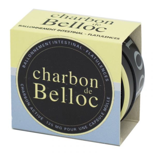 CHARBON DE BELLOC 125 mg, plaquettes de 36 capsules molles