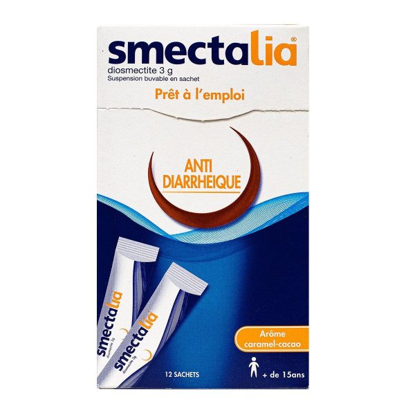 SMECTALIA CARAMEL-CACAO 12 SACHETS BUVABLES