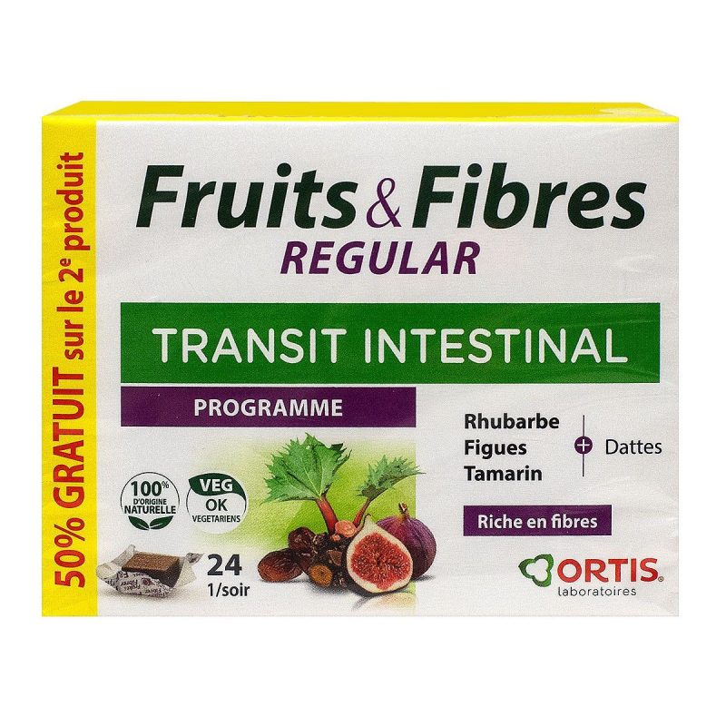 ORTIS DUO FRUIT & FIBRE REGULAR 2X24 CUBES