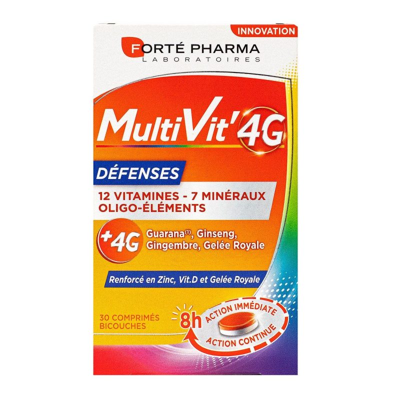 FORTE PHARMA MULTIVIT 4G DEFENSES 30COMPRIMéS