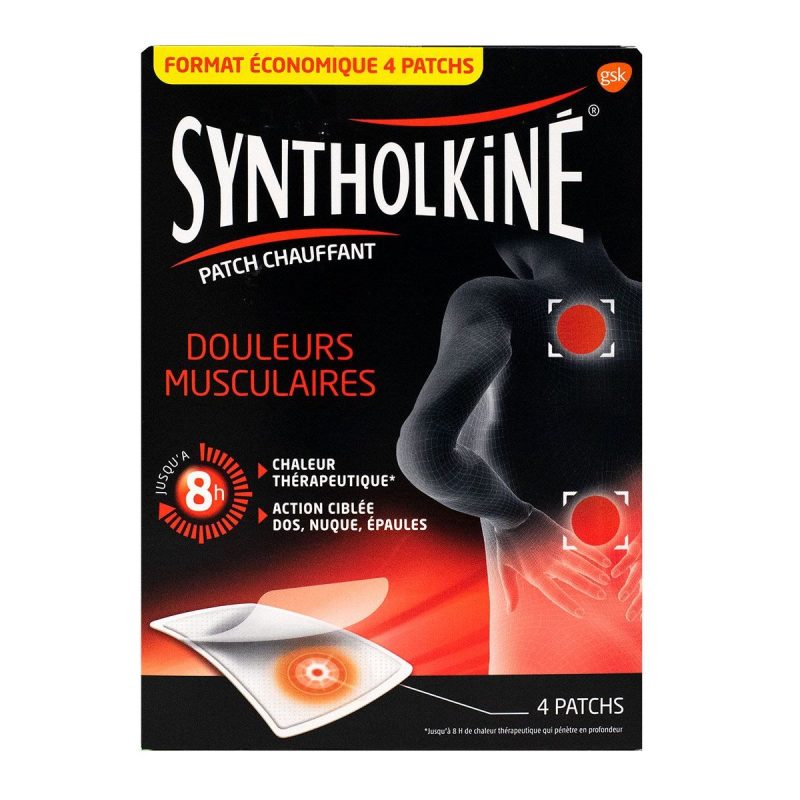 SYNTHOLKINE PATCHS CHAUFFANT PETIT FORMAT X4