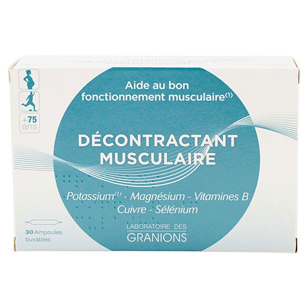 GRANIONS DéCONTRACTANT MUSCULAIRE 30 AMPOULES