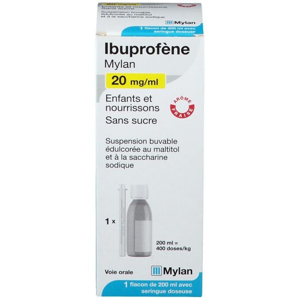 IBUPROFENE MYLAN SUSPENSION BUVABLE 200ML