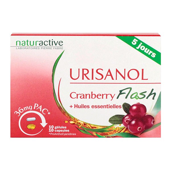 NATURACTIVE URISANOL FLASH 20 GéLULES