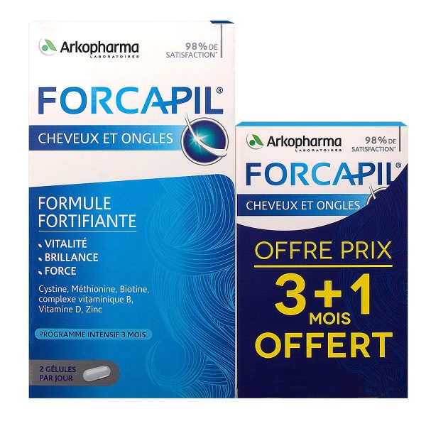 FORCAPIL FORTIFIANT CHEVEUX 180 GéLULES + 60 OFFERTE