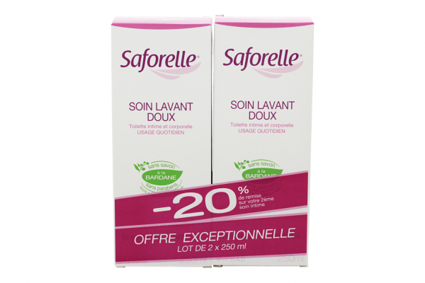 Saforelle soin lavant doux 2 x 250ml