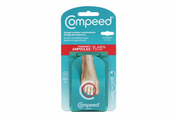 Compeed ampoules orteils 8 pansements