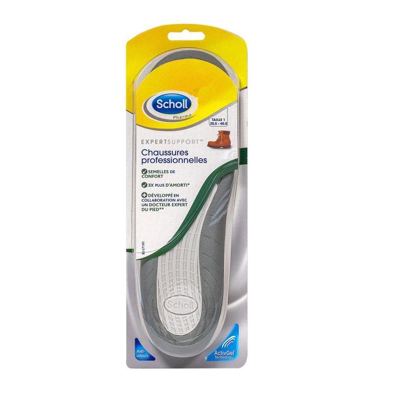 SCHOLL SEMELLE ACTIVGEL PROFESSIONNELLES 1 PAIRE