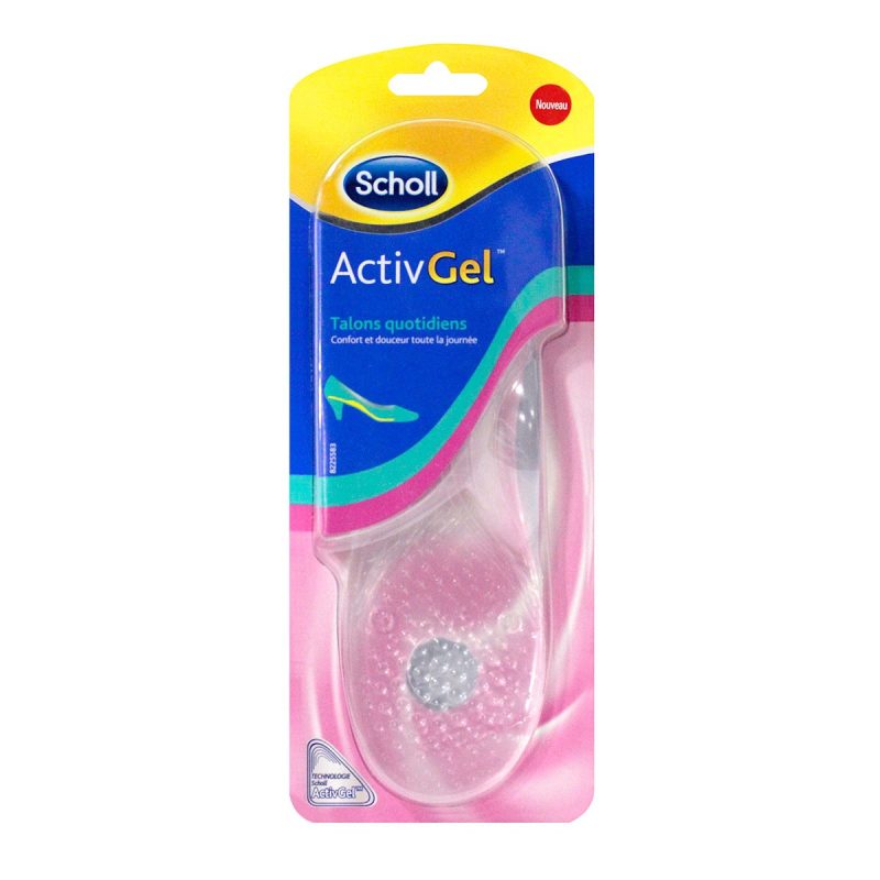 SCHOLL ACTIVGEL SEMELLE TALONS QUOTIDIENS 1 PAIRE