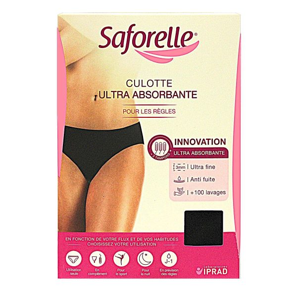 SAFORELLE CULOTTE MENSTRUELLE ULTRA ABSORBANTE TAILLE 34/36