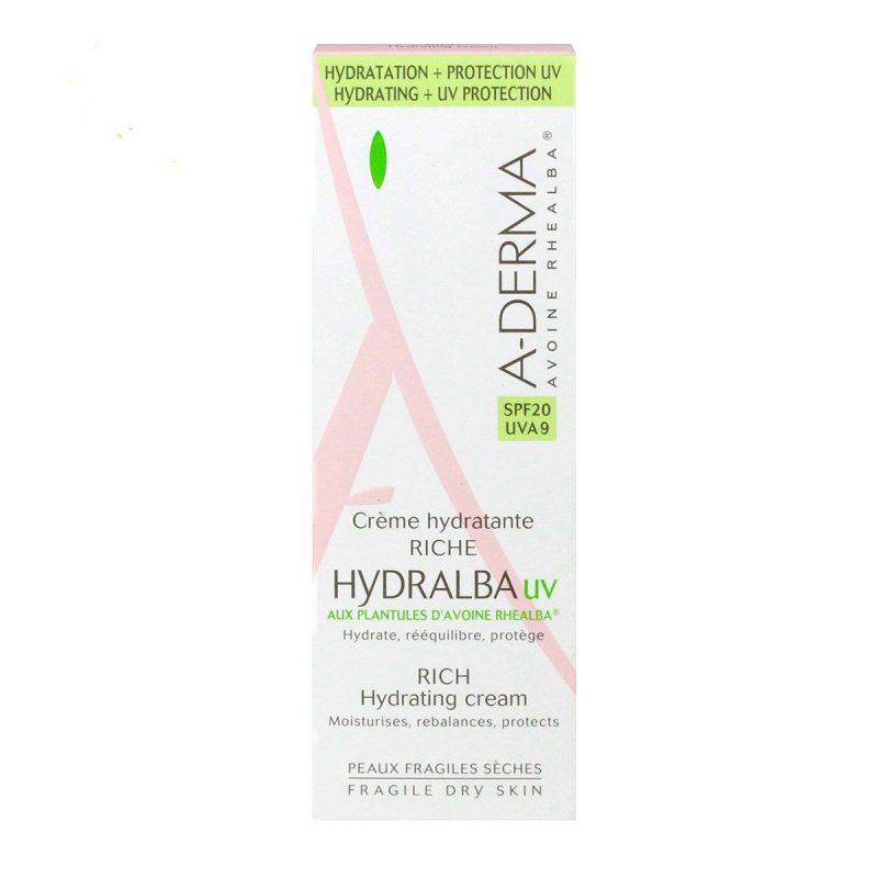 A-DERMA HYDRALBA UV CREME RICHE SPF20 40 ML