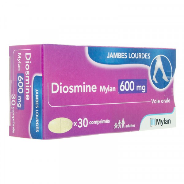 DIOSMINE 600MG MYLAN 30 COMPRIMES