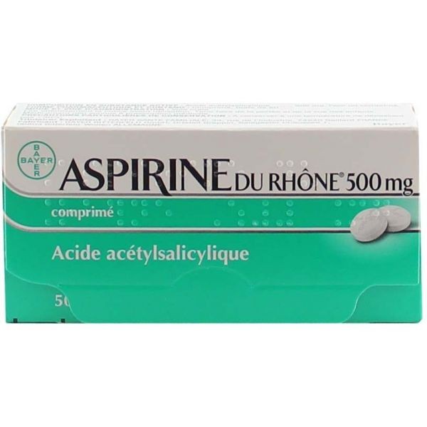 ASPIRINE DU RHONE 0,5G 50 COMPRIMES