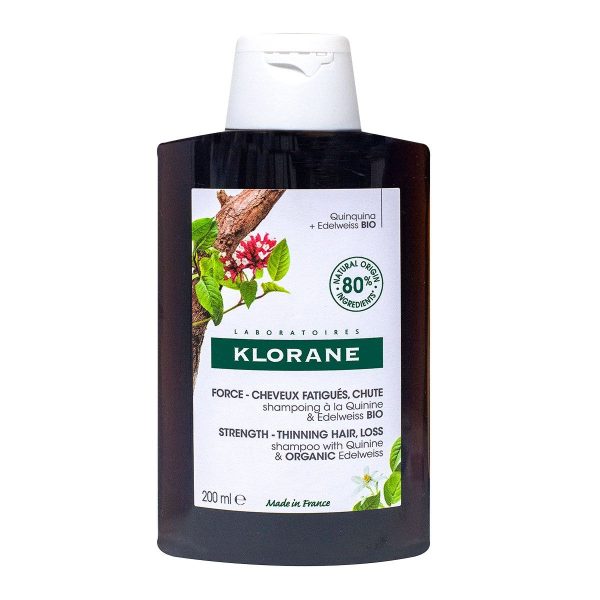 KLORANE SHAMPOING QUININE & EDELWEISS BIO 200ML