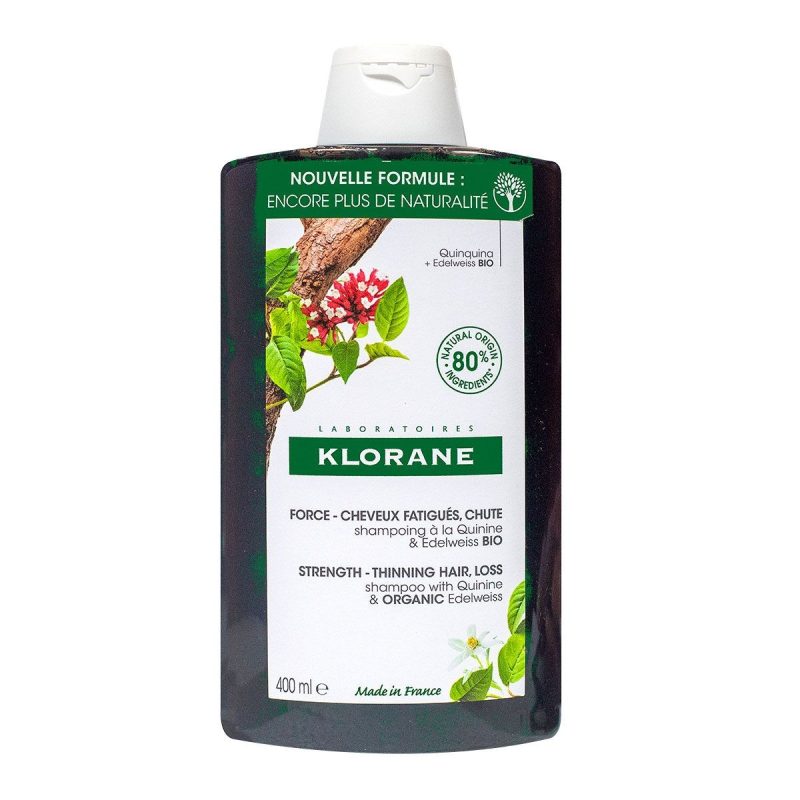 KLORANE SHAMPOING QUININE & EDELWEISS BIO 400ML