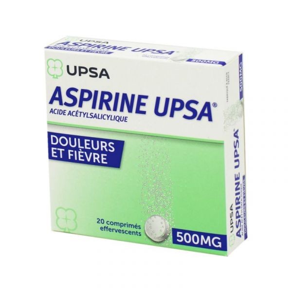 ASPIRINE UPSA 500MG 20 COMPRIMES