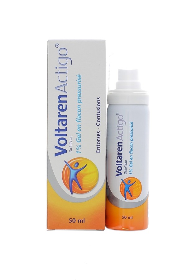 VOLTARENACTIGO 1% GEL FLACON PRESSURISE 50 ML