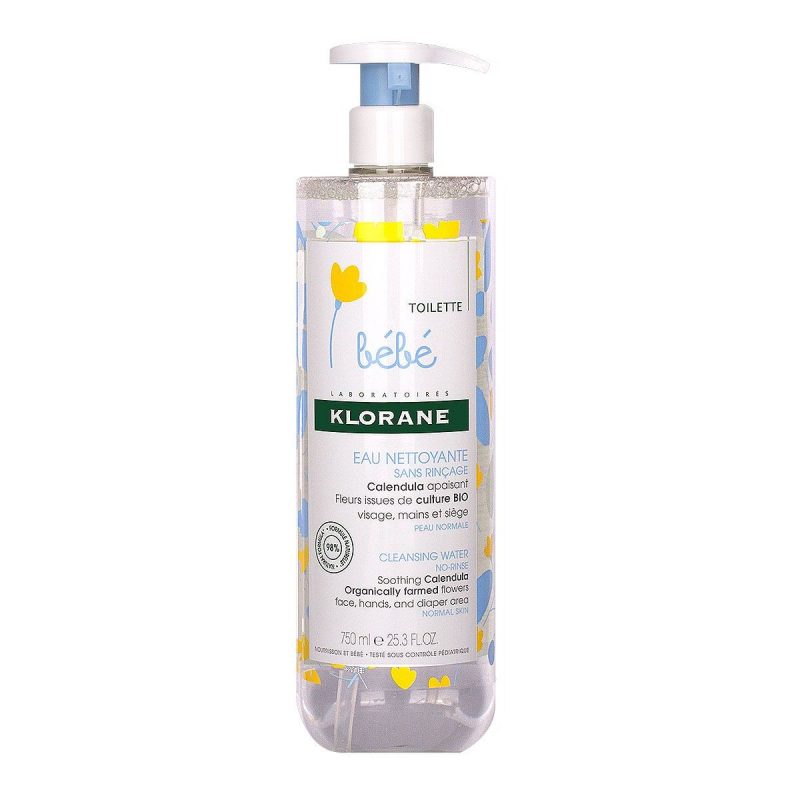 KLORANE BEBE EAU NETTOYANTE SANS RINCAGE 750 ML