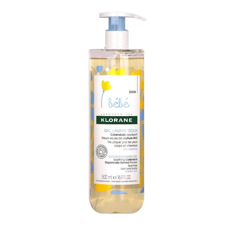 KLORANE BEBE GEL LAVANT DOUX CORPS ET CHEVEUX 500 ML