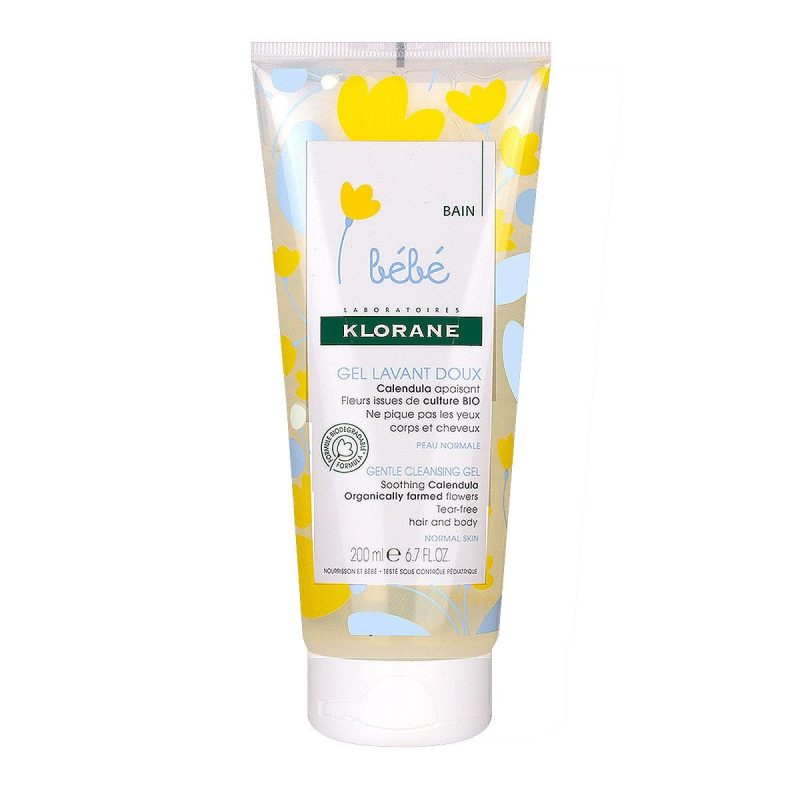 KLORANE BEBE GEL LAVANT DOUX CORPS ET CHEVEUX 200 ML