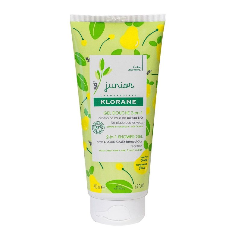 KLORANE JUNIOR GEL DOUCHE 2EN1 A LA POIRE 200 ML