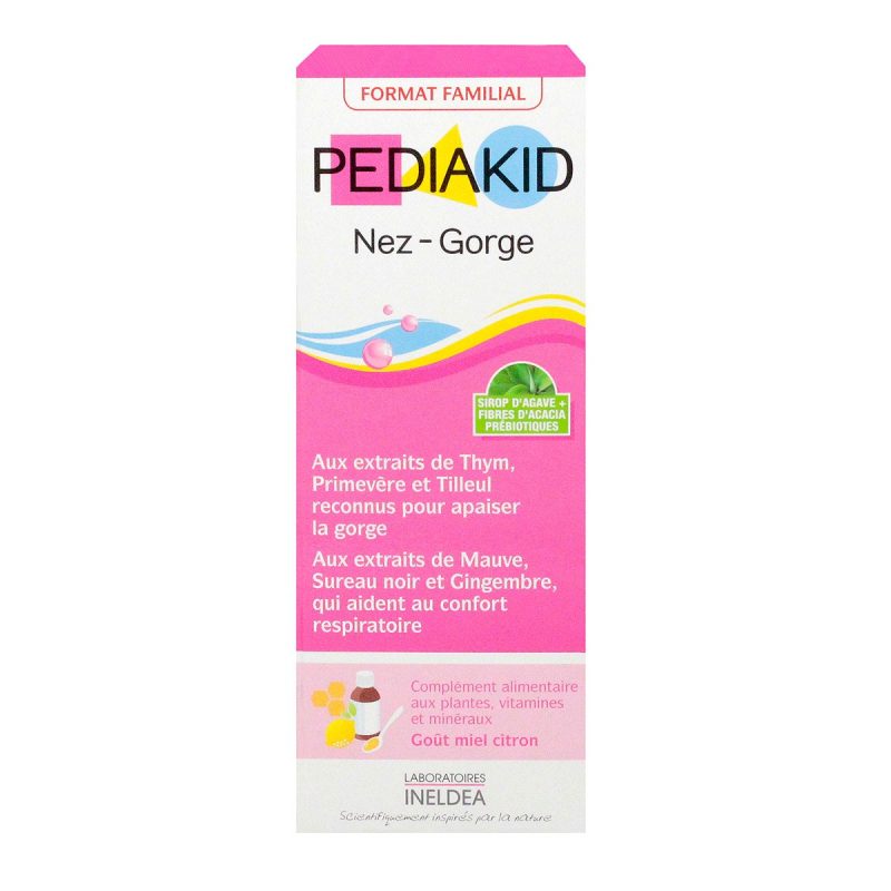 PEDIAKID NEZ-GORGE SIROP GOUT CITRON/MIEL 250 ML