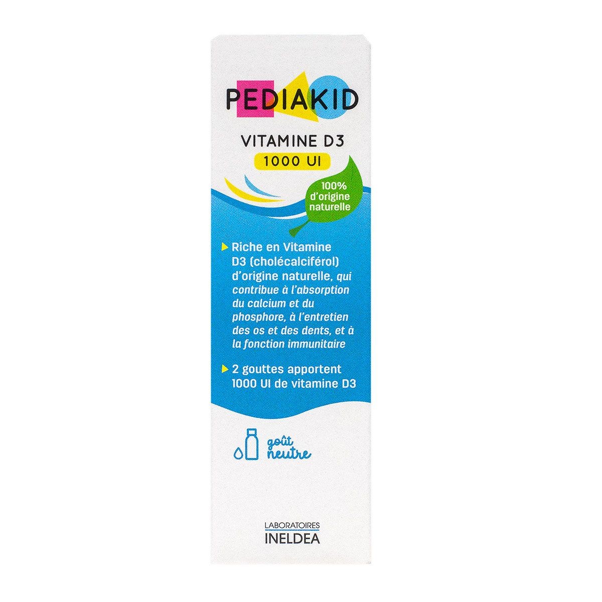 Vitamine D3 Pour Enfants Carlson Labs – 400 UI, 365 Gouttes (10,3 Ml) – Complément Alimentaire Quotidien – Neuf Sous Blister