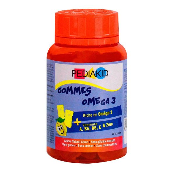 PEDIAKID OMEGA 3 60 OURSONS GOUT CITRON