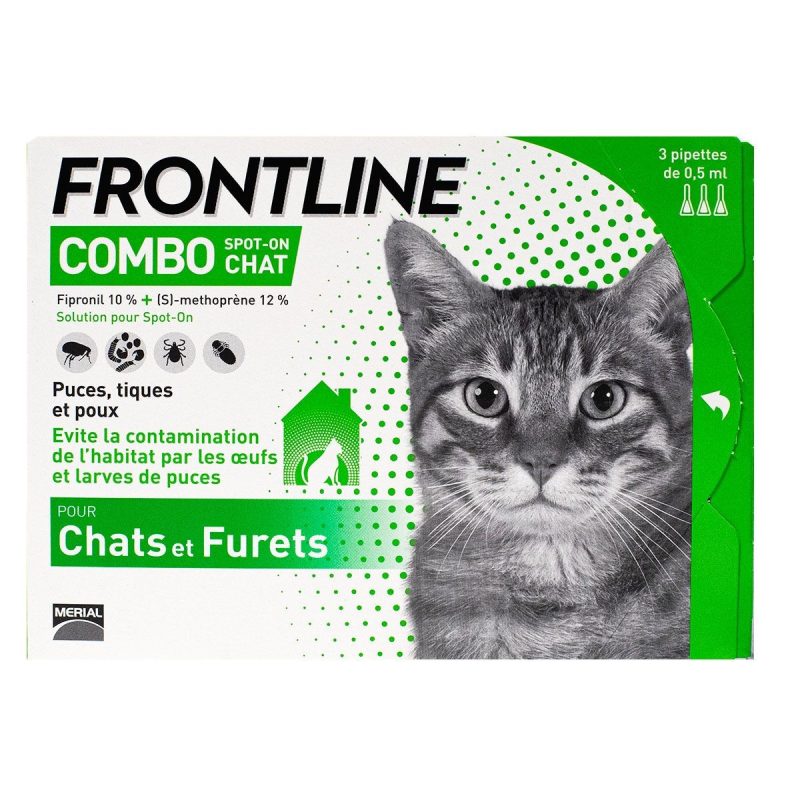 FRONTLINE COMBO CHAT SPOT-ON 3 PIPETTES