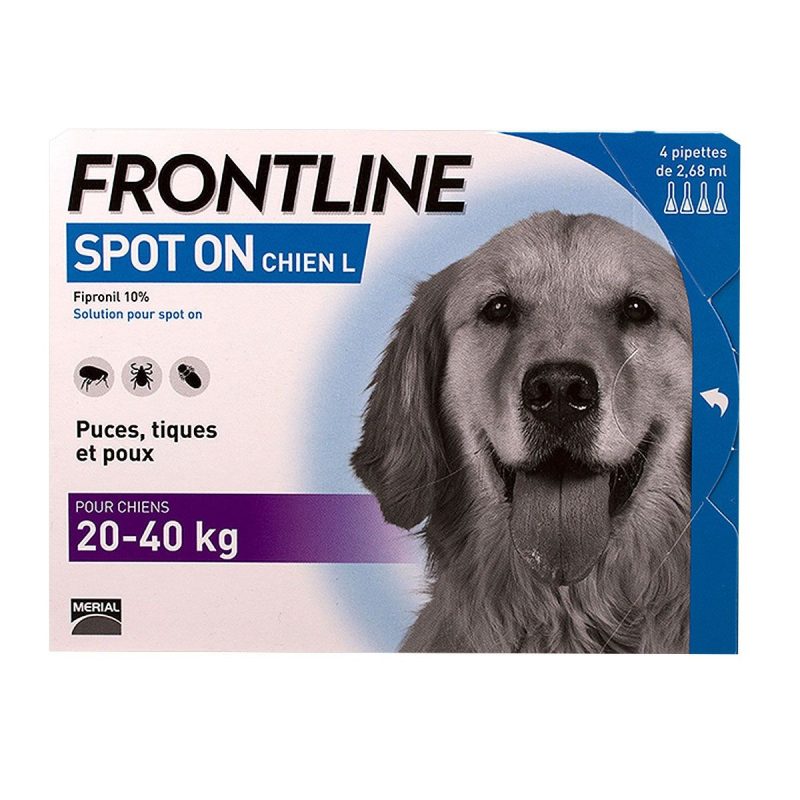 FRONTLINE CHIEN SPOT-ON 20-40KG 4 PIPETTES