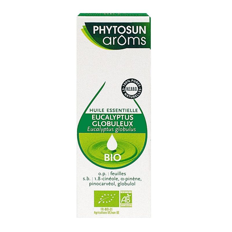 PHYTOSUN ARÔMS HUILE ESSENTIELLE EUCALYPTUS GLOBULEUX BIO 10ML