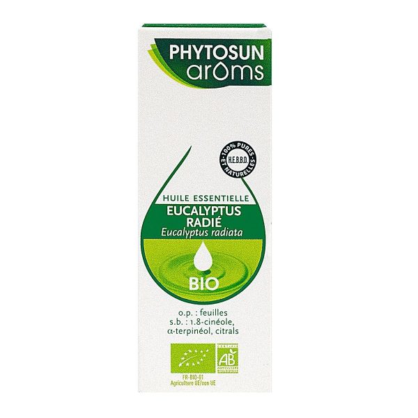 PHYTOSUN ARÔMS HUILE ESSENTIELLE EUCALYPTUS RADIE BIO 10ML