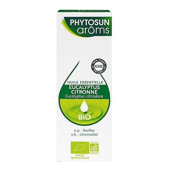 PHYTOSUN ARÔMS HUILE ESSENTIELLE EUCALYPTUS CITRONNE BIO 10ML