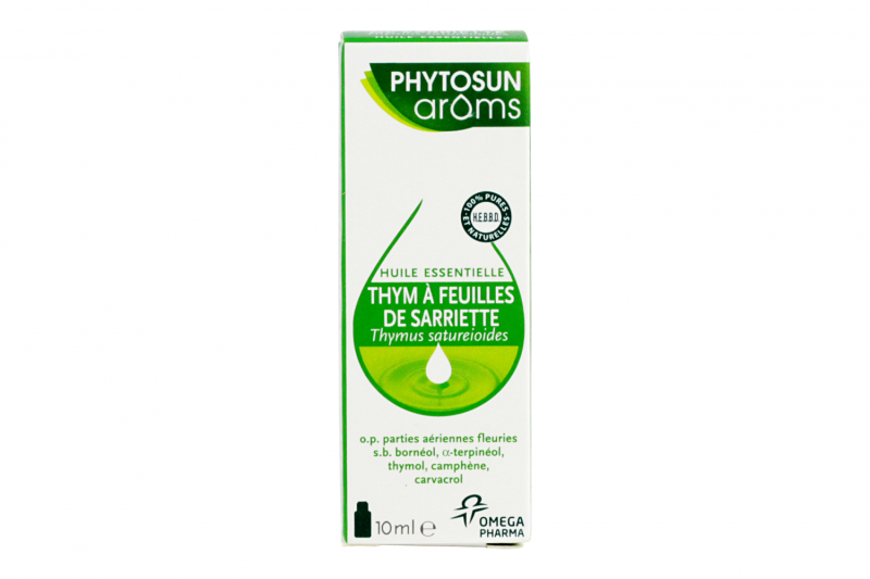 PHYTOSUN ARÔMS HUILE ESSENTIELLE THYM A FEUILLES SARRIETTE BIO 10ML