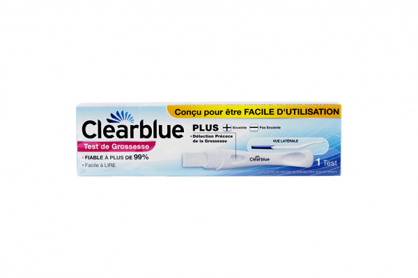 CLEARBLUE PLUS TEST DE GROSSESSE DETECTION RAPIDE 1TEST