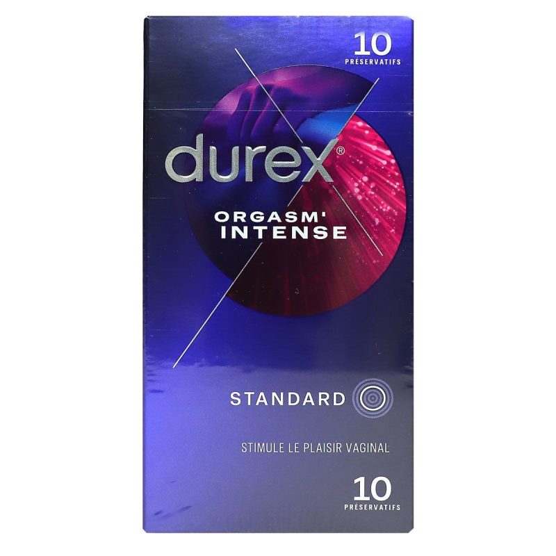 DUREX ORGASM'INTENSE PRESERVATIFS 10 UNITES