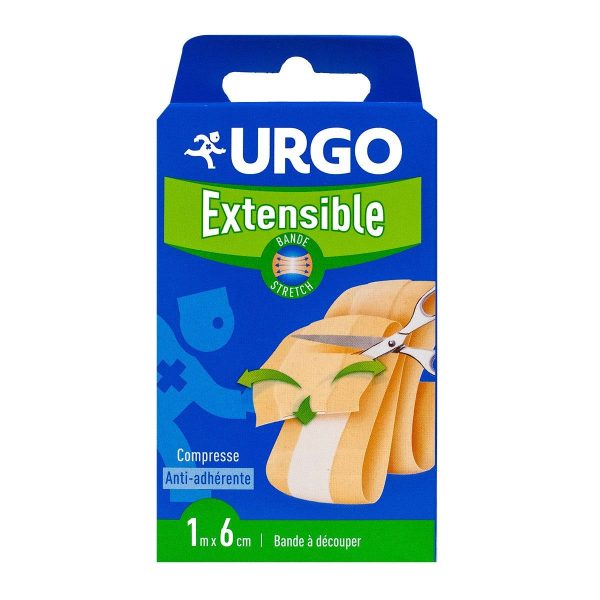 URGO BANDE EXTENSIBLE PANSEMENTS A DECOUPER 1M X 6 CM