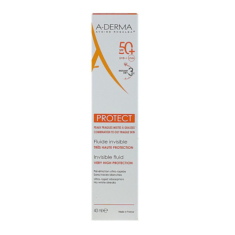 A Derma Protect fluide solaire invisible SPF 50+ 40 ml