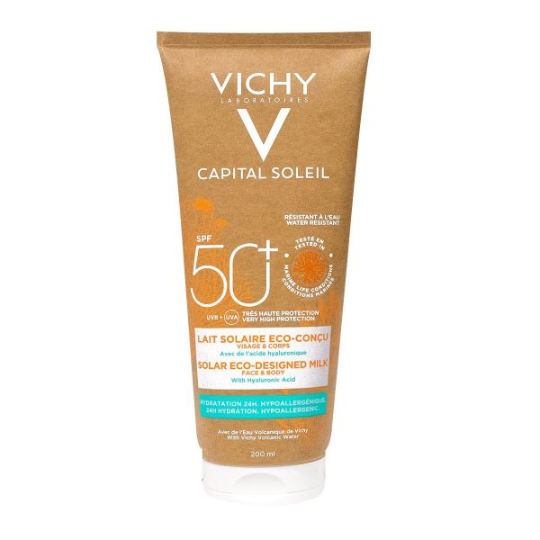 Vichy Capital Soleil Lait solaire visage et corps Eco-conçu SPF 50+